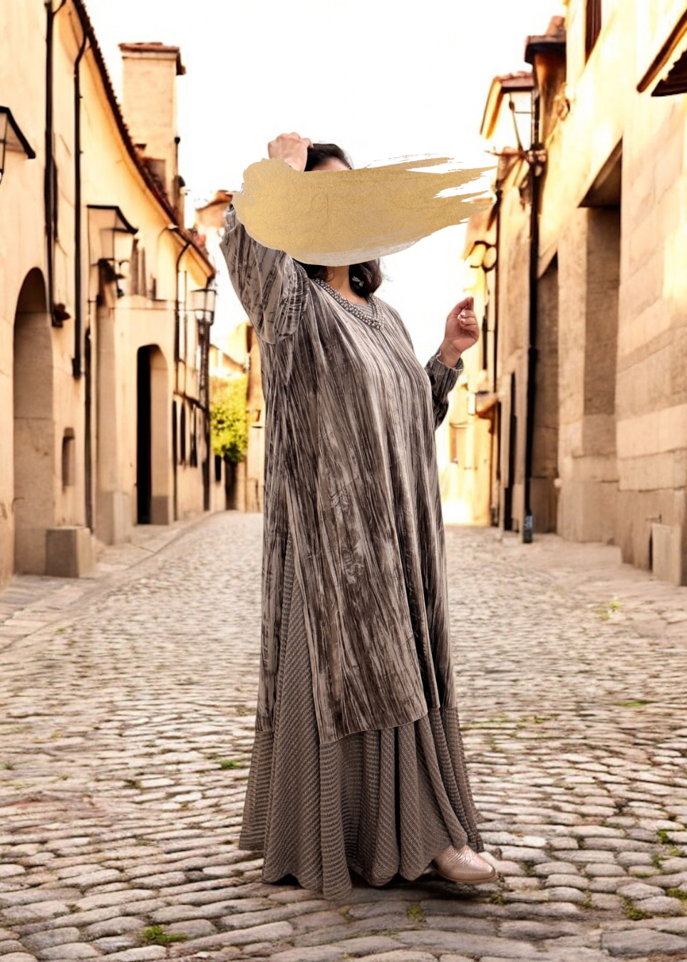 دراعة عذبة - رمادي