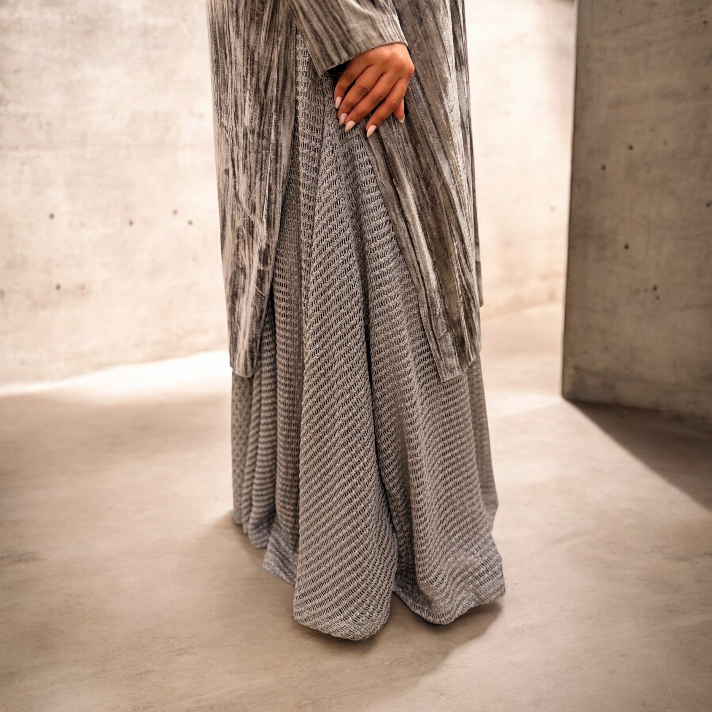 دراعة عذبة - رمادي